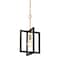 Designers Fountain Xander 60 Watt 1 Light Aged Warm Brass Mini-Pendant with Black Cage Shade 92830-AWB - alternate 2